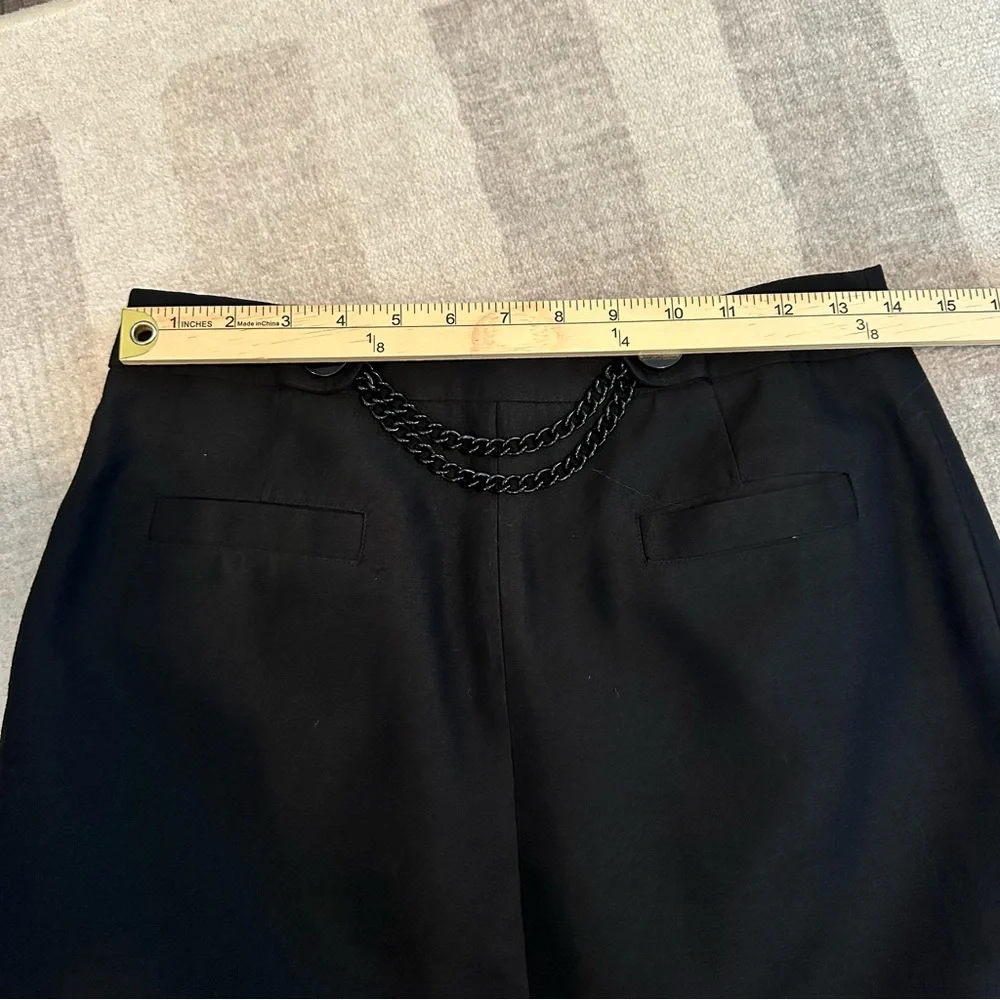 Kate Spade Women’s Alexandra Skirt A-Line Chain Link Accent in Black (Size 4)